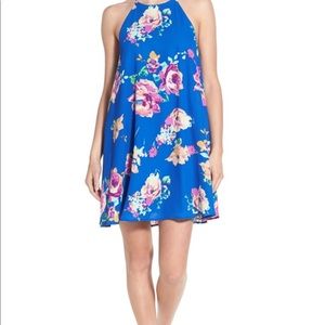 Floral trapeze dress